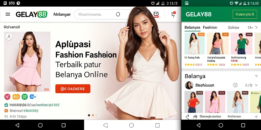 Tampilan antarmuka GELAY88 yang menarik untuk belanja fashion.