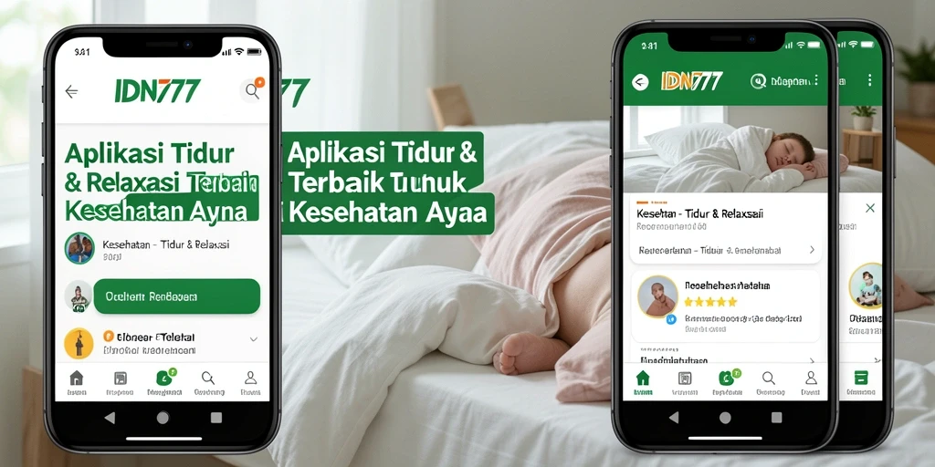 Antarmuka IDN777 yang intuitif untuk Tidur & Relaksasi.