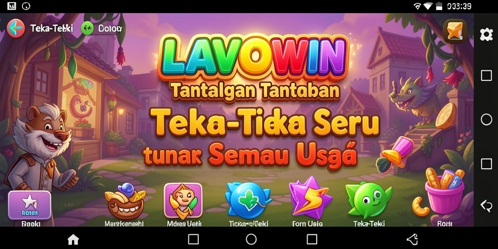 Tampilan antarmuka LAVOWIN yang menarik dan intuitif.