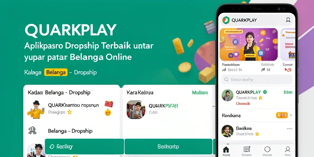 Tampilan antarmuka QUARKPLAY yang sederhana dan fungsional.